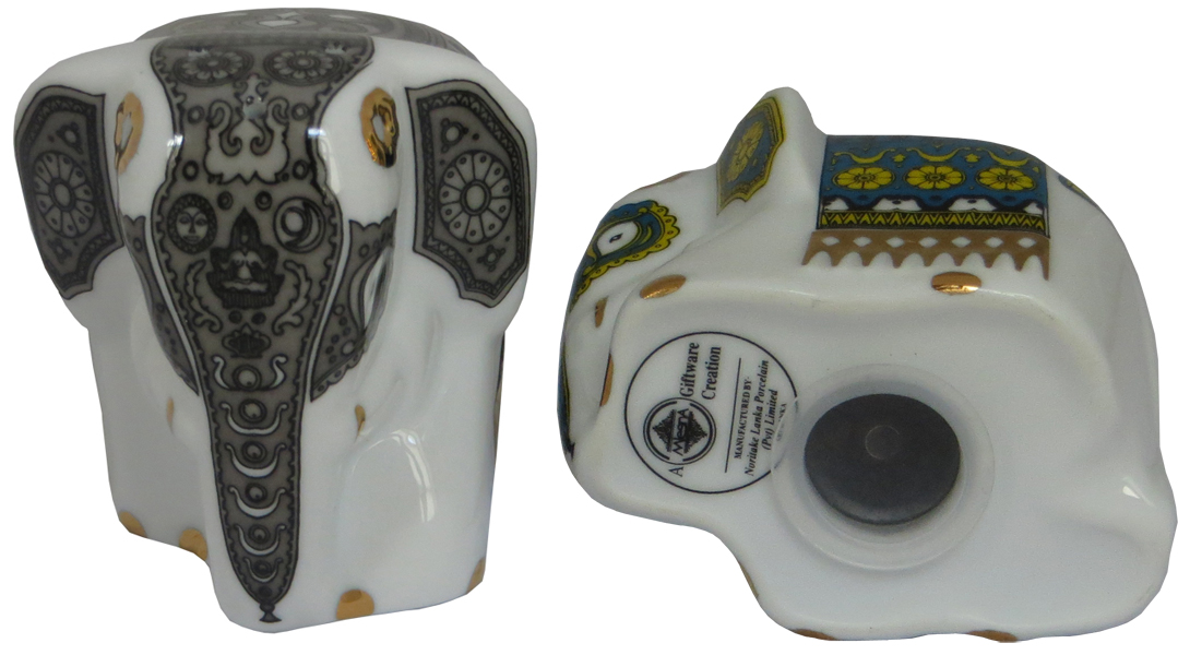 Набір позолочений "Два слона" - Зображення 2